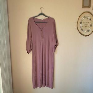 Dwell and Slumber Mauve Classic Caftan Gown